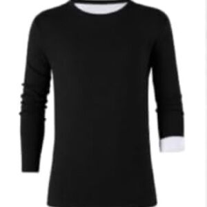 Black Long Sleeve Women’s Sherpa Lined Sweatshirt